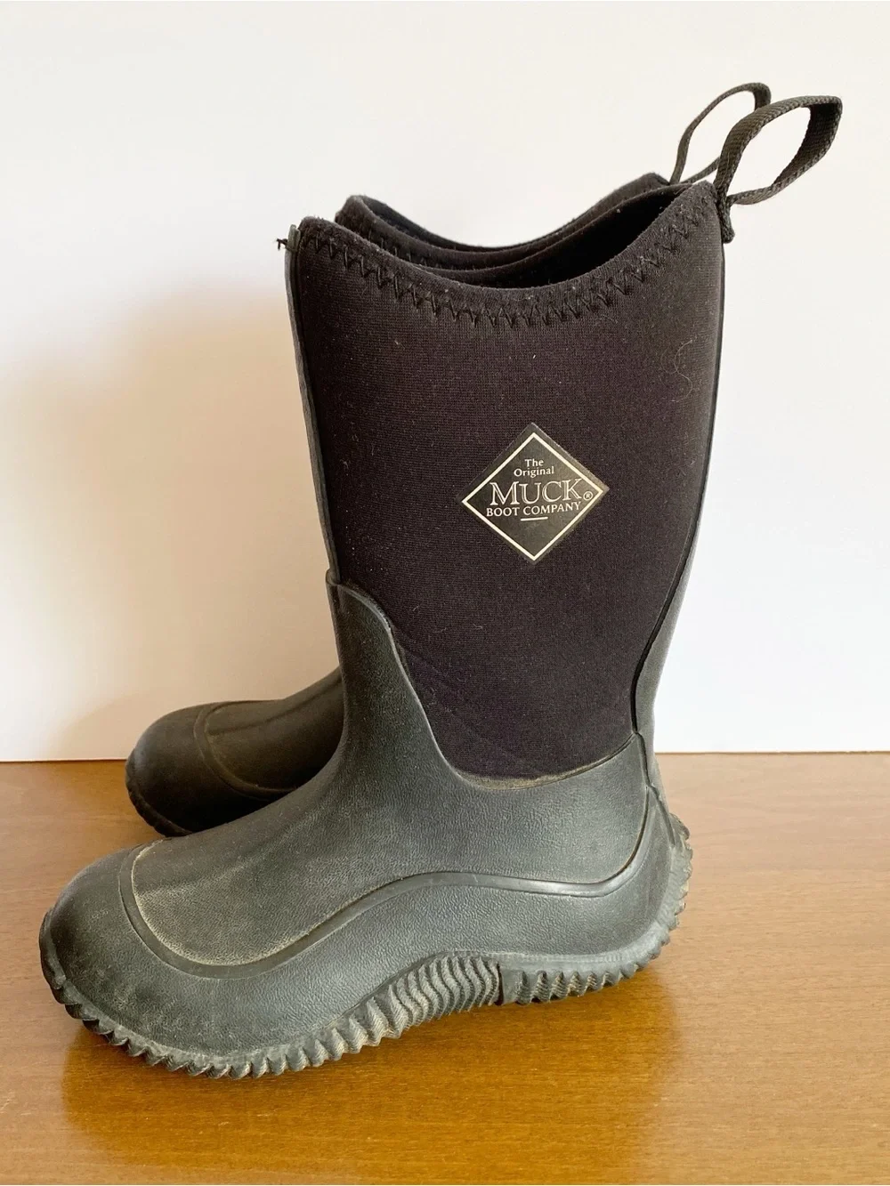 The Original Muck Boots Company Kids Size 11 Waterproof Rain Black Neoprene